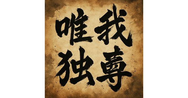 四字熟語note「唯我独尊」4T-025｜shiba/cue ltd.