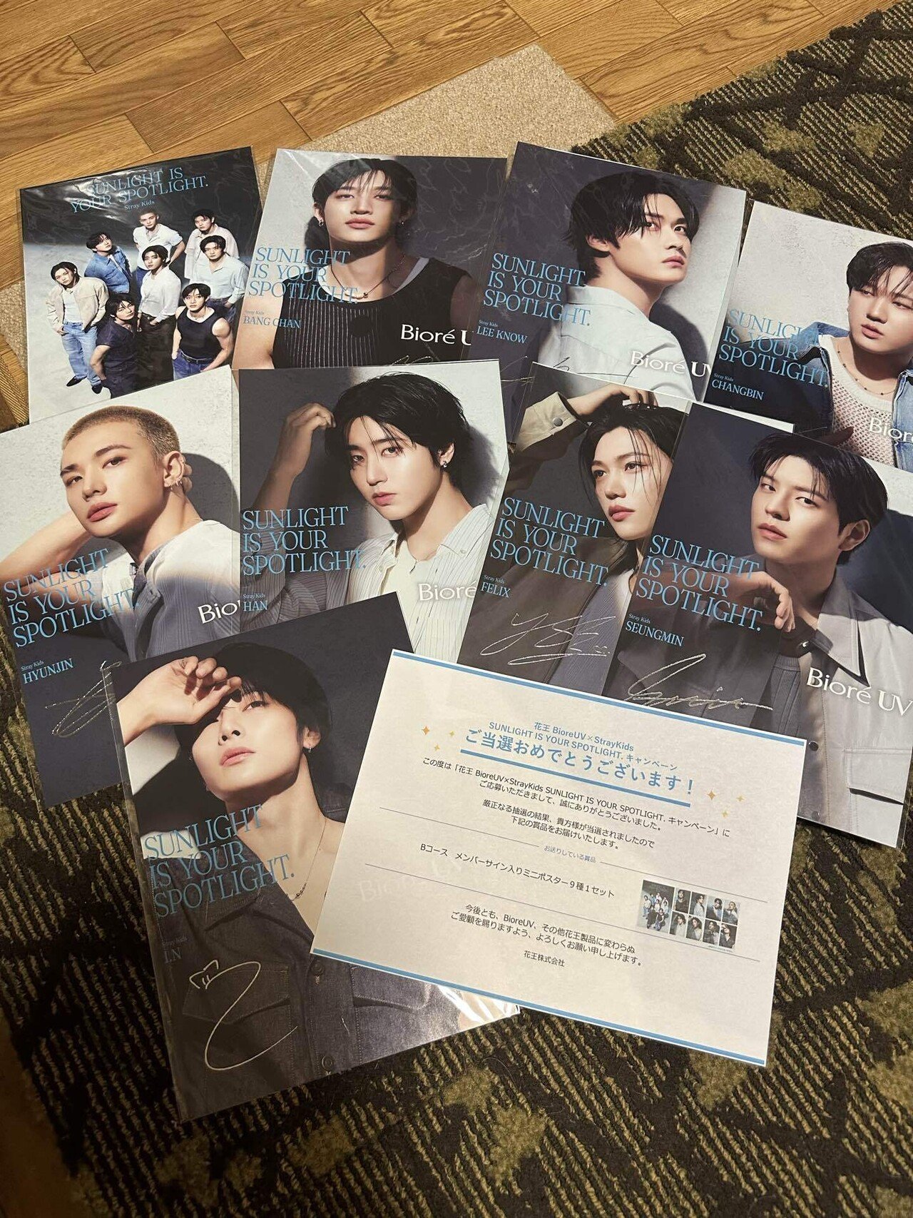 StrayKids スキズ 花王UV ミニポスター9種1セット ⋱ℳ𝓊𝓊