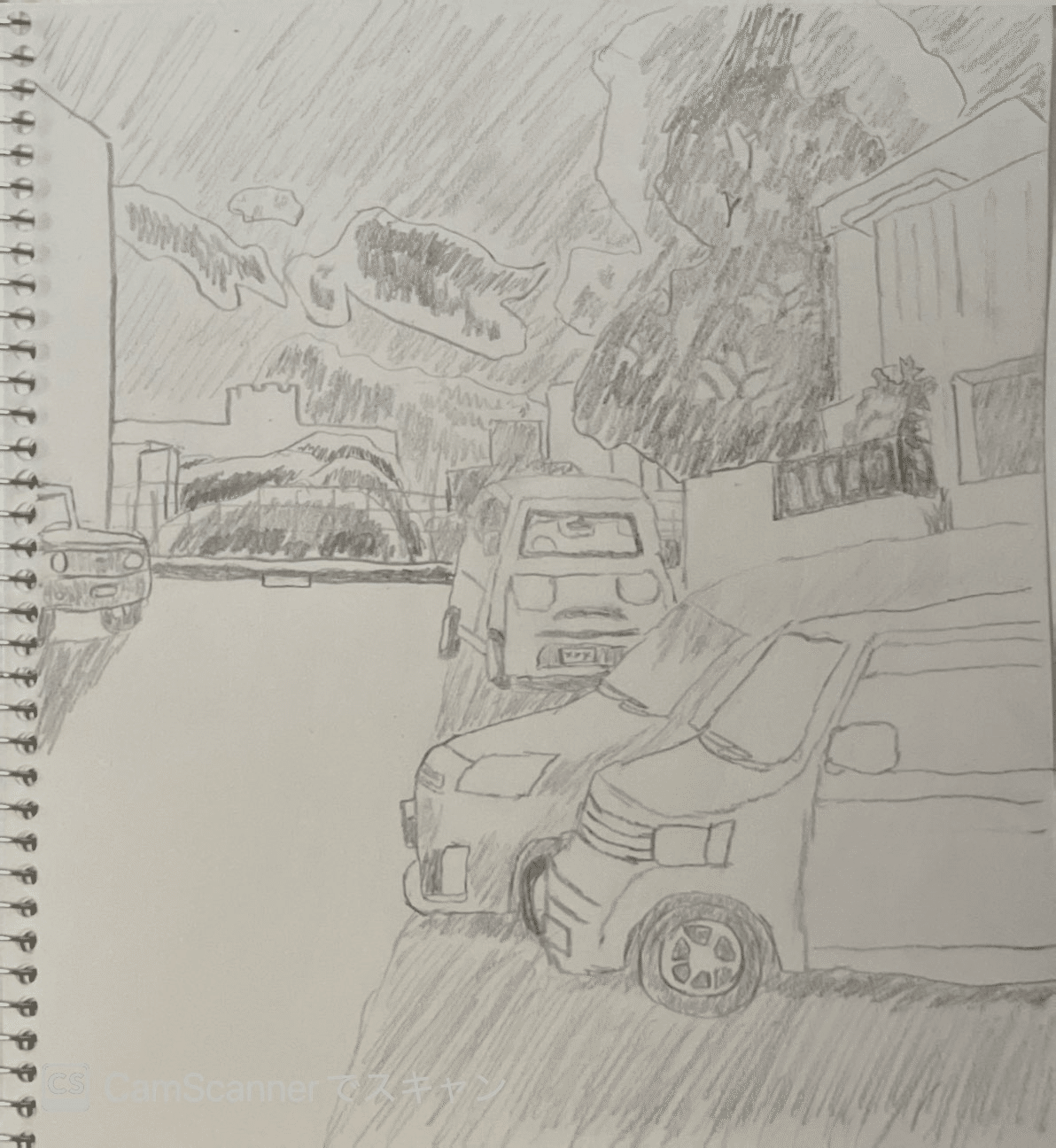 イラスト練習 風景写真スケッチ｜マリリ イクサグ