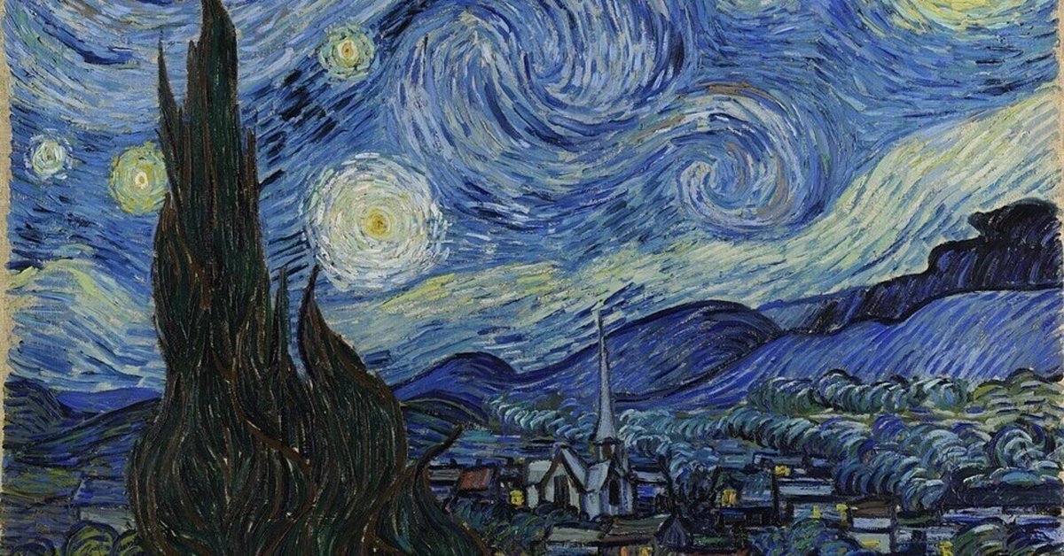 手描きのゴッホの有名な虹彩の絵 星月夜が教えてくれること ― ゴッホが遺した“夜空の処方箋