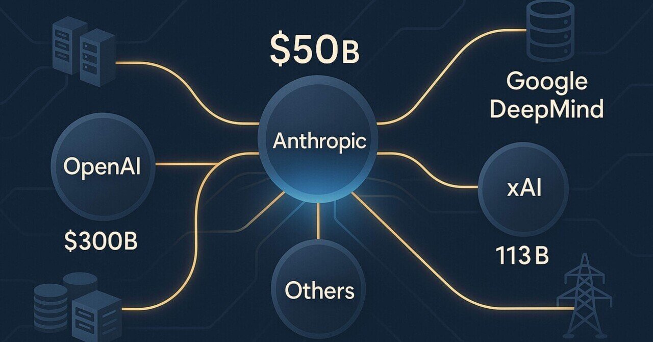 Anthropicが本気の50億ドル調達―AI評価額第二位に｜Chikara💪Charge_AI関連