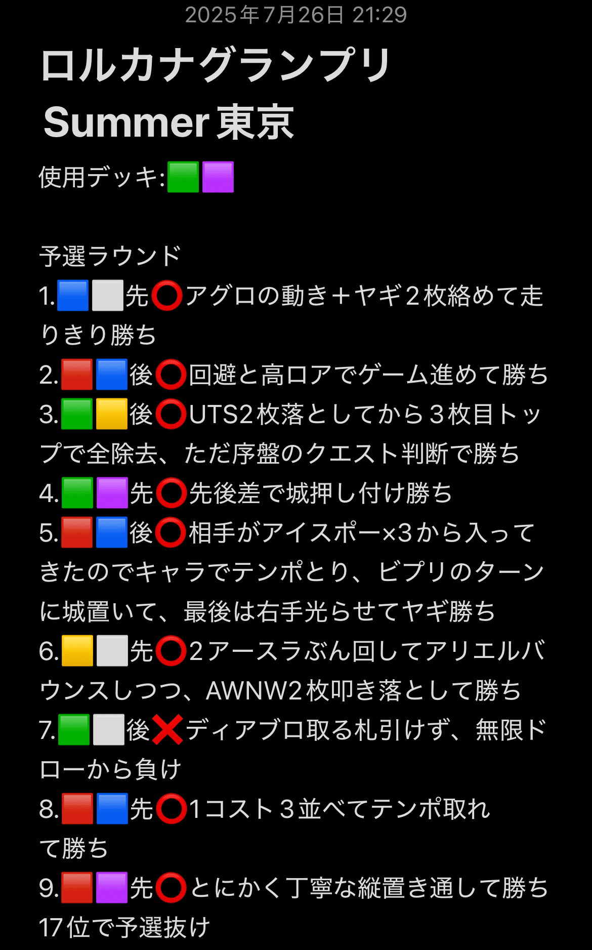 ロルカナGP Best16 アメジストエメラルド解説｜kuri_17