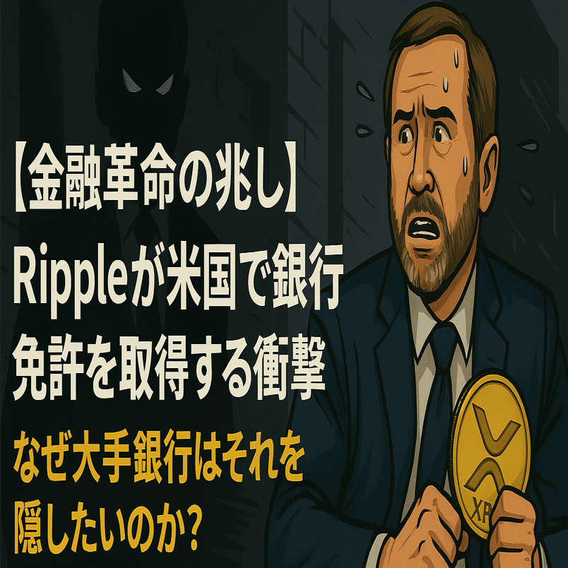 金融革命の兆し】Rippleが米国で銀行免許を取得する衝撃──なぜ大手銀行はそれを隠したいのか？｜光本貴一｜XRP / Ripple