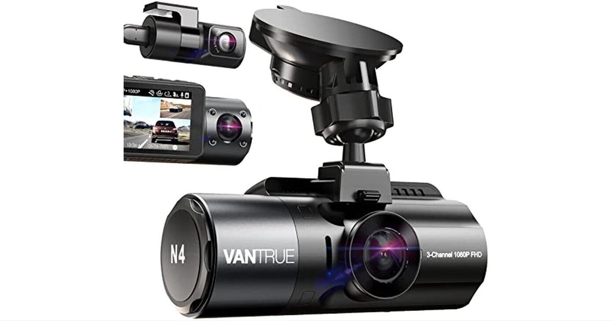 VANTRUE N4 3チャンネル1080P FHDドライブレコーダー 4K録画 3カメラ 360度 ドライブレコーダー VANTRUE N4 レビュー
