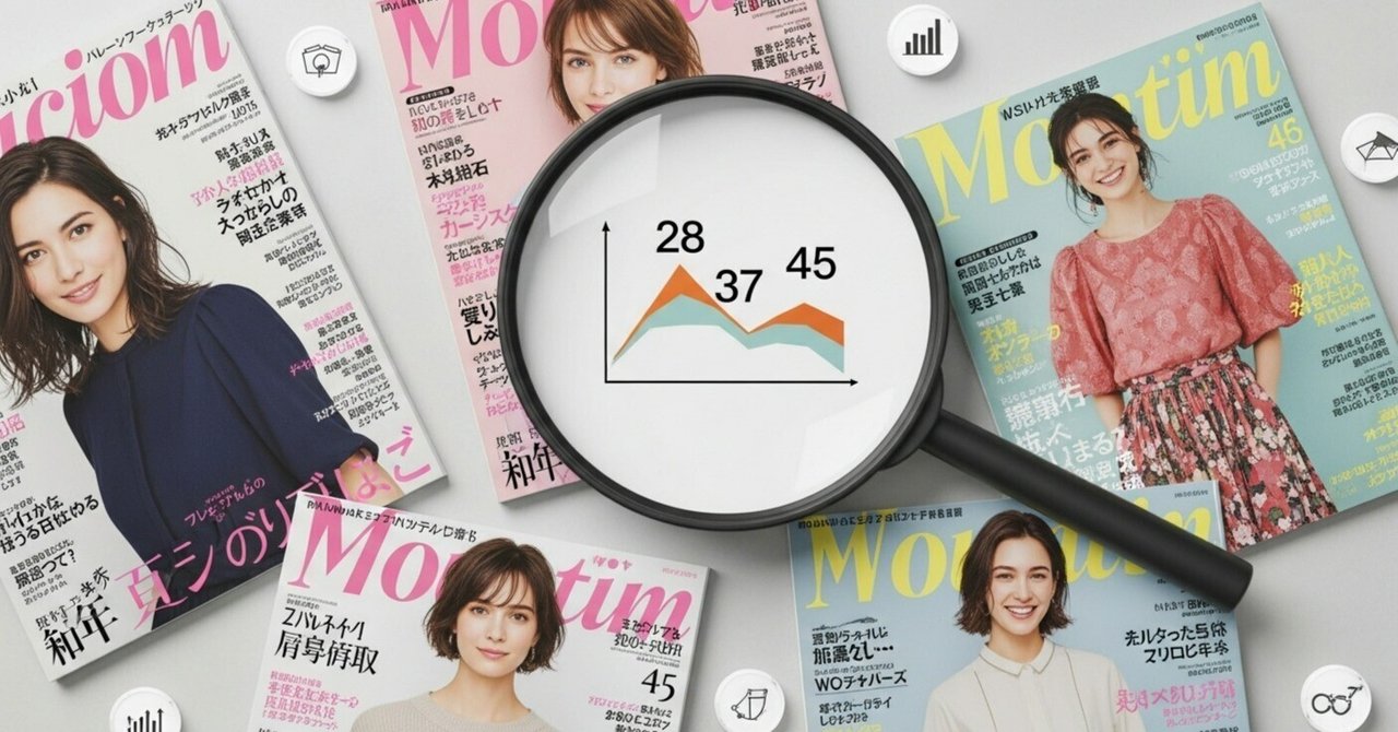 データで探るファッション誌のターゲット年齢戦略【宝島社】｜か