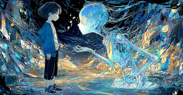 【No.6アイドル】絵画　写真プリント　フチ無　1:1　絵　Midjourney Nijijourney＆Midjourney 語彙検証 01（001～045まで公開中、6/3