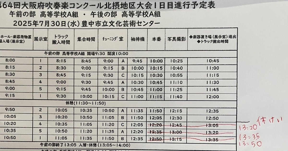 更新2025年9月18日）吹奏楽今昔8 〜吹奏楽コンクール・大阪北摂