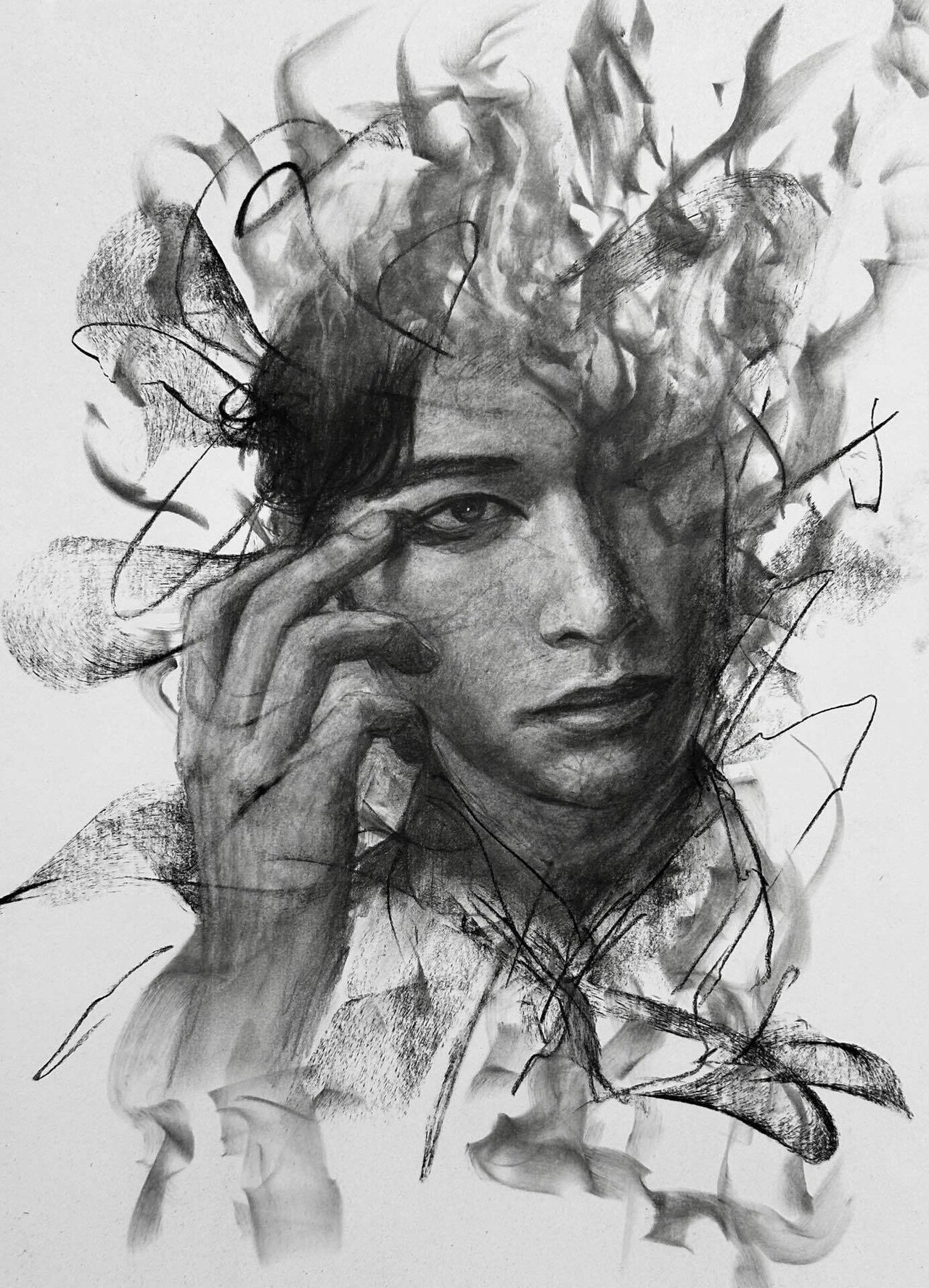 今月描いた絵まとめ。木炭画を描き始めて半年の振り返り。｜ryosuke