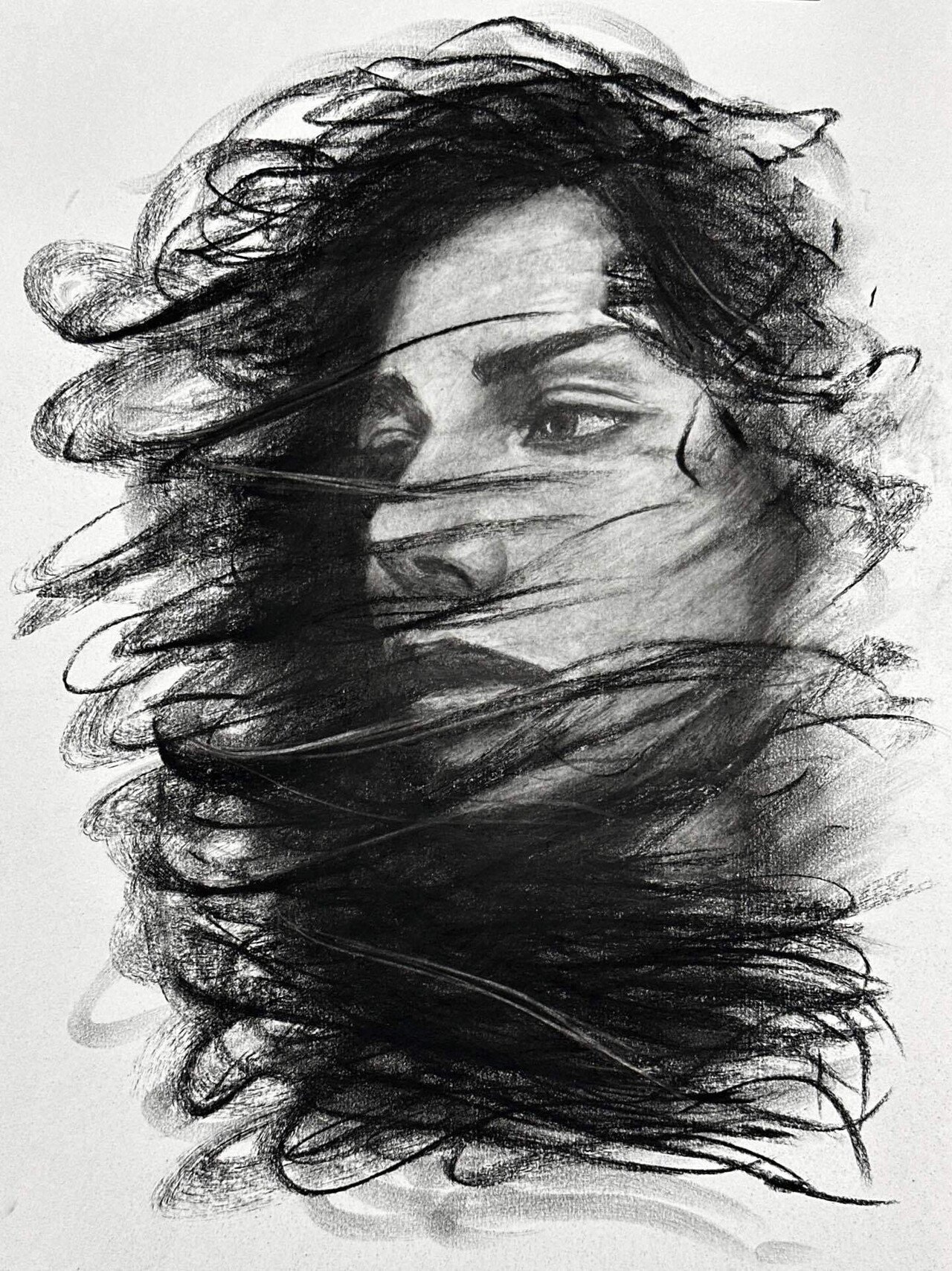 今月描いた絵まとめ。木炭画を描き始めて半年の振り返り。｜ryosuke