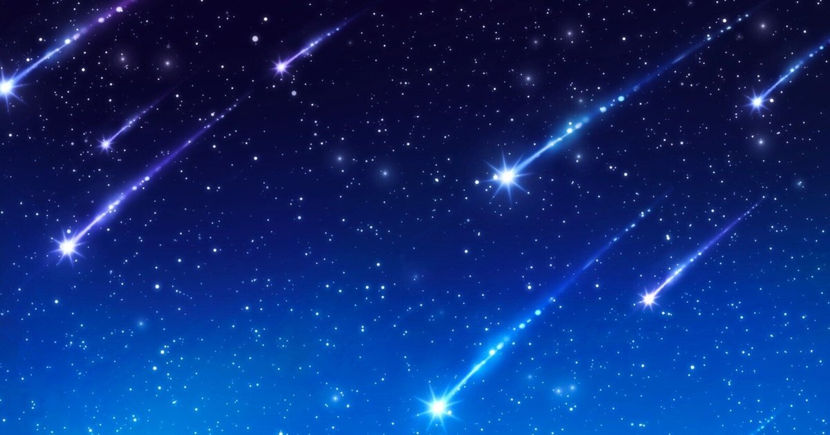 降る星、流星 CHK 日本語 FOIL 星降る季節に願うこと|はなふさふみ