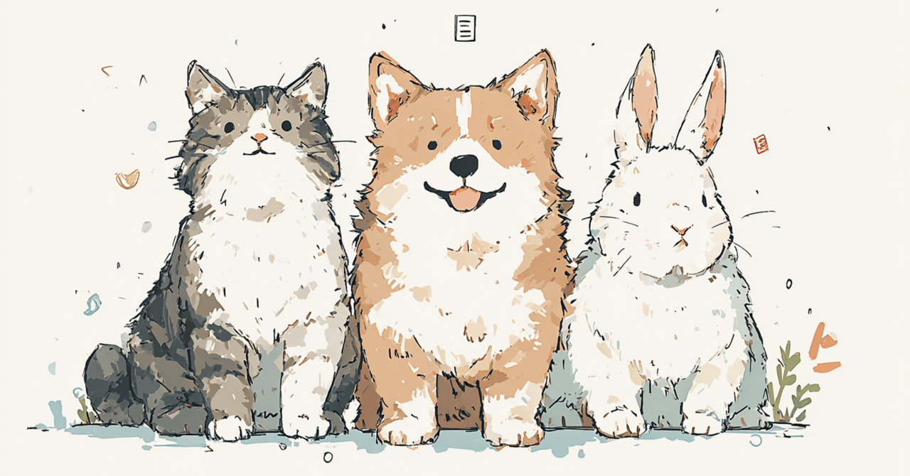 Midjourney絵柄統一への挑戦！猫・犬・うさぎのプロンプト大公開