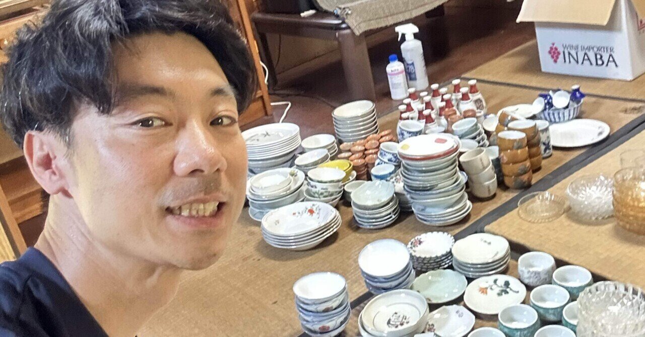食器棚の片付けで1人陶器市に【2025年7月31日】｜ワイン