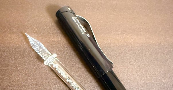 菅清流　ガラスペン　加茂の流れ　Sサイズ 硬質ガラスペン 清流 | ガラス工房炎 菅清流