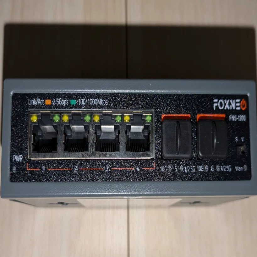 ルーター・ネットワーク機器 Foxneo 6-port 10G with SFP+ switch FOXNEO 2.5Gbps 6ポートスイッチングハブを買った｜しあ