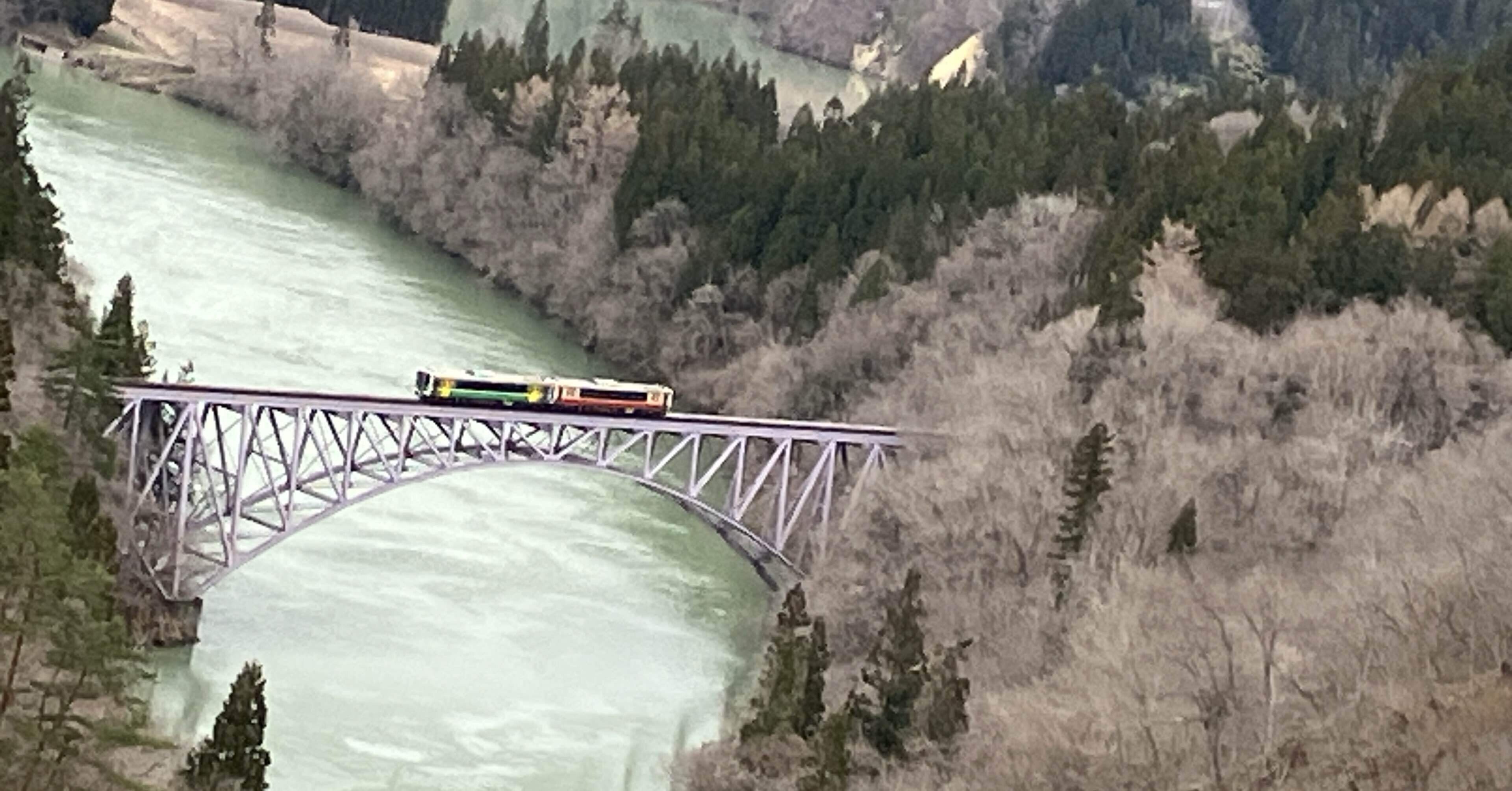 福島県 会津の旅4 第一只見川橋梁ビューポイント【2025年4月】｜縄文え