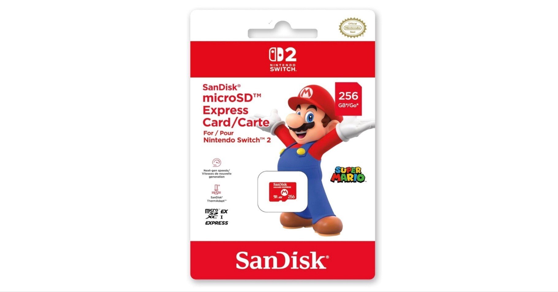 入手しやすくなりました】Switch 2対応「SanDisk microSD Express