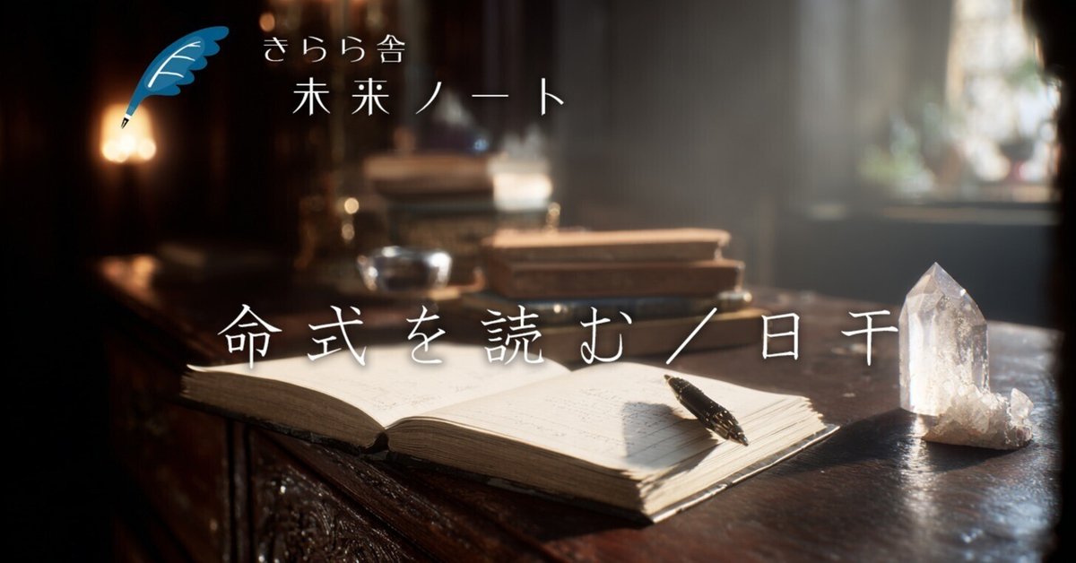 命式を読む／日干｜さとうかよこ（きらら舎）