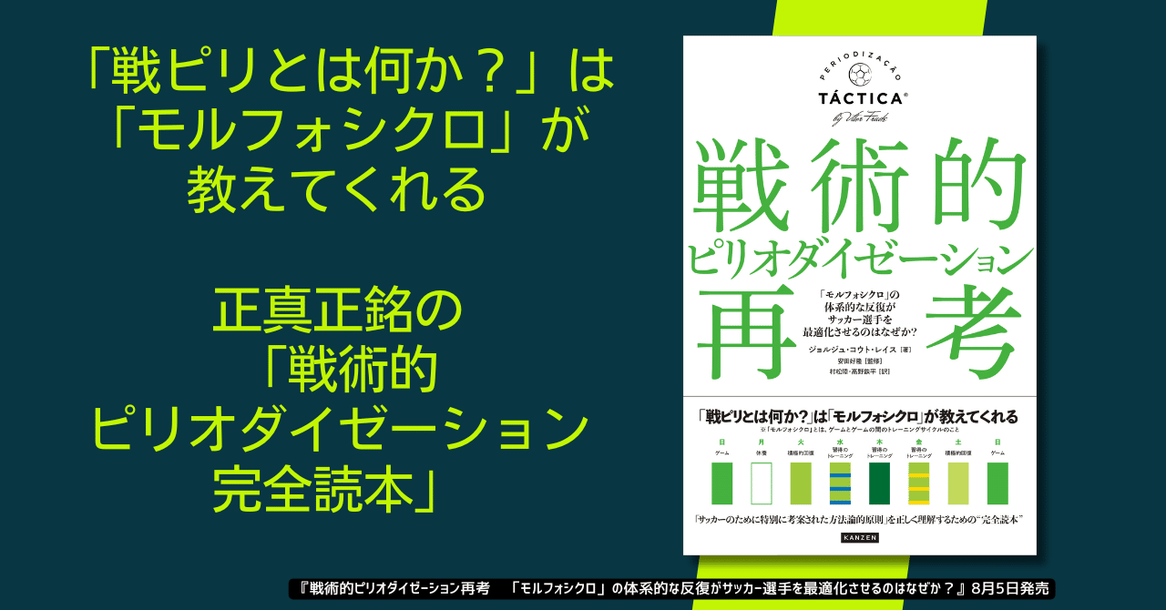サッカーのために特別に考案された方法論的原則」を 正しく理解する