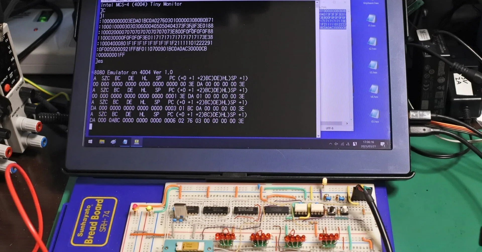 Intel 4004 (その13) 8080エミュレータを作ってみる｜Ryo Mukai
