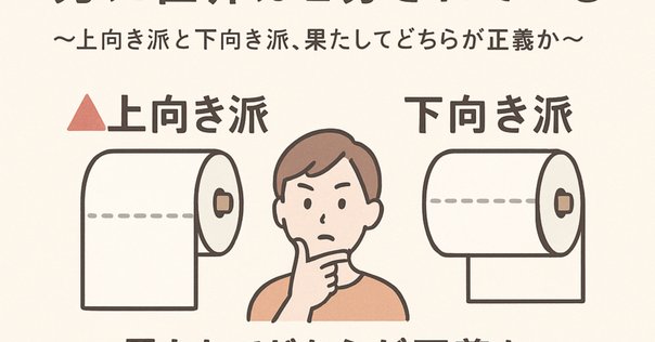 トイレットペーパーから考える”文化”と“常識”｜桑畑 健