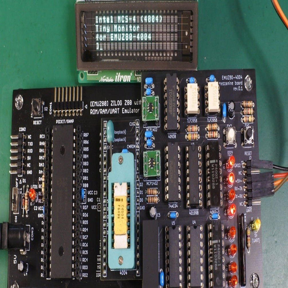 Intel 4004 (その16) 周辺回路を現代の部品で作ってみる(EMUZ80(PIC)編