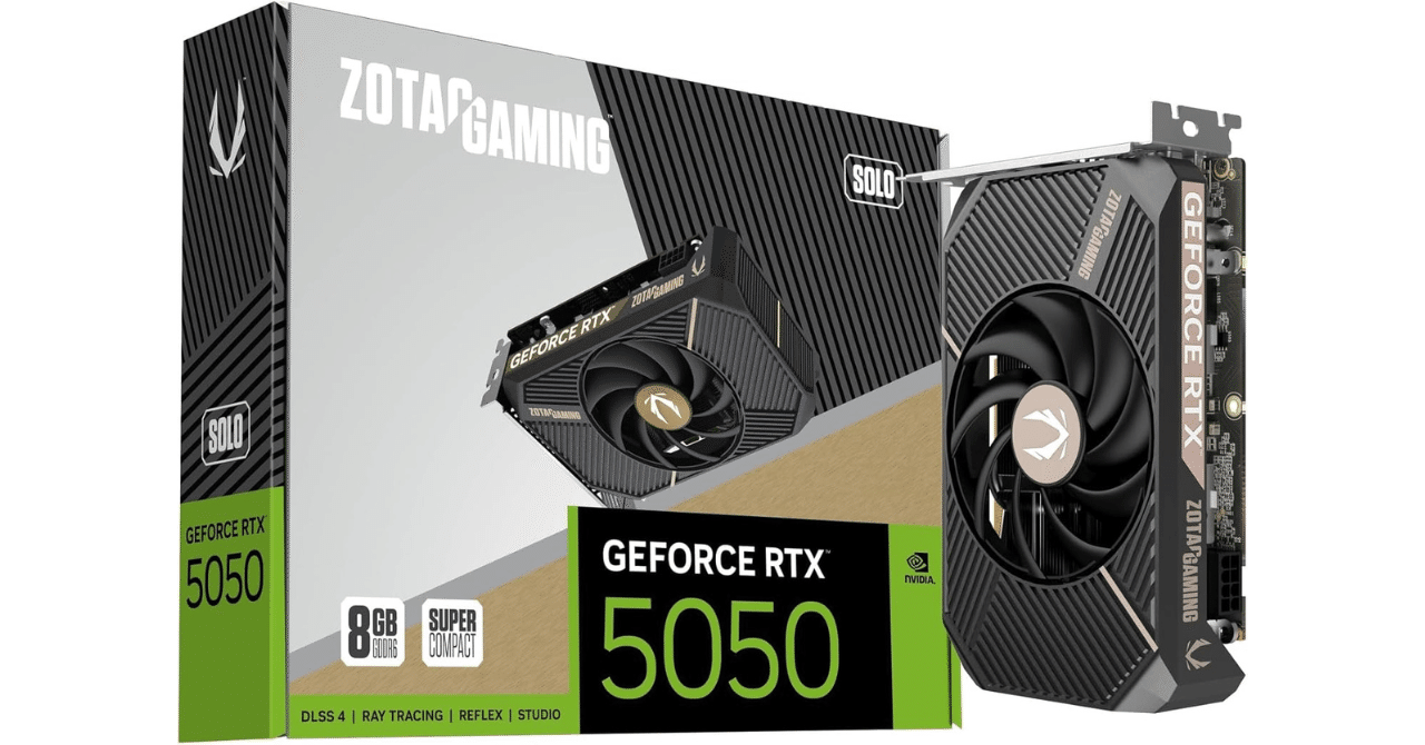 ZOTAC GAMING GeForce RTX 5050 SOLO 8GB コンパクトGPU｜GetGadgetGot