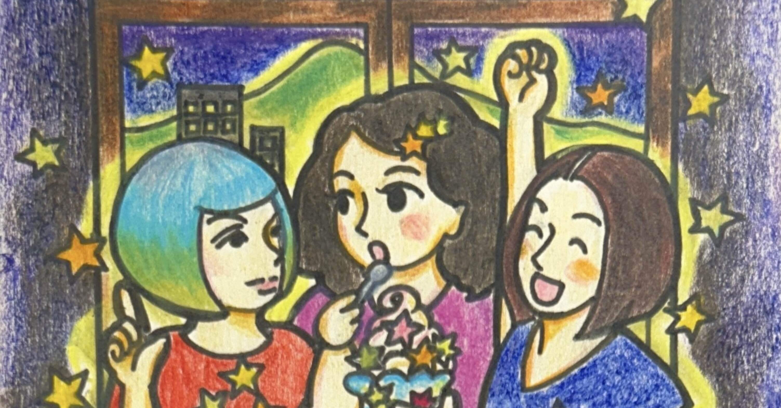 絵の中のわたしが変わった〜自画像は、無意識の鏡｜Nanako ｜食の絵日記