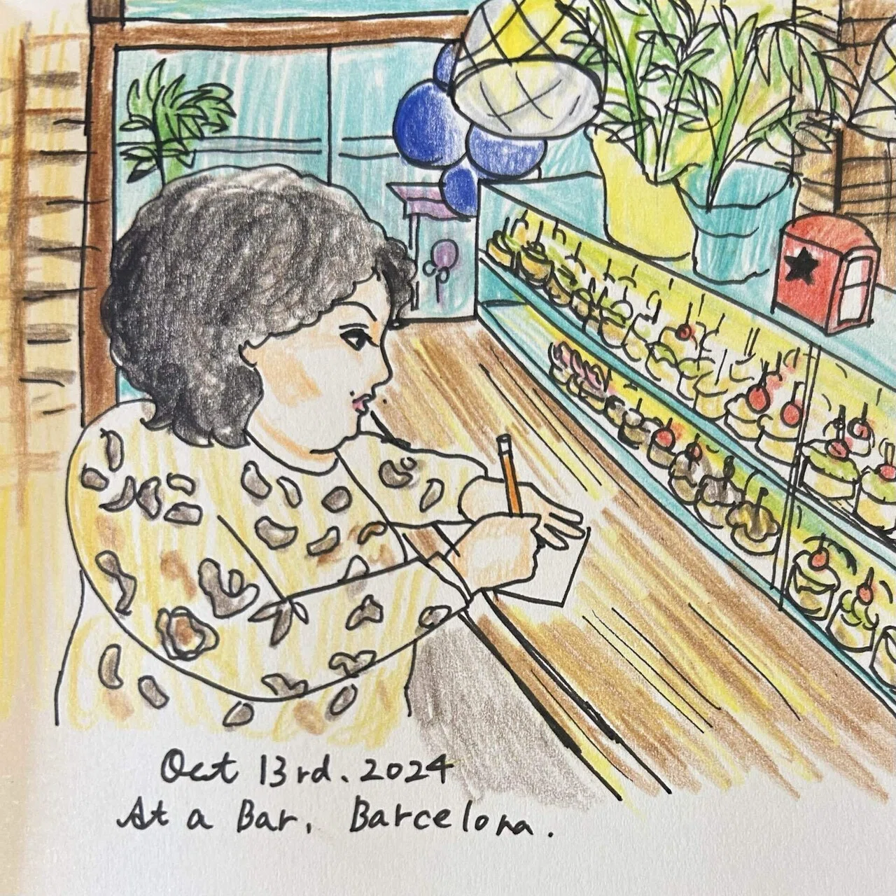 絵の中のわたしが変わった〜自画像は、無意識の鏡｜Nanako ｜食の絵日記