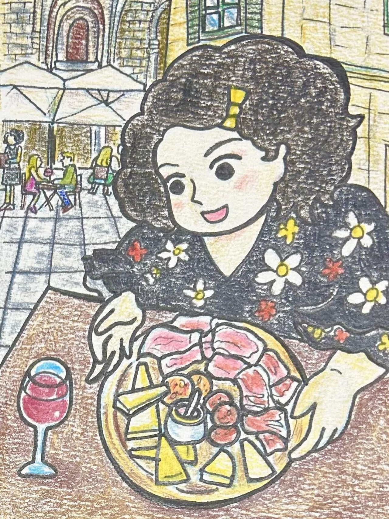 絵の中のわたしが変わった〜自画像は、無意識の鏡｜Nanako ｜食の絵日記