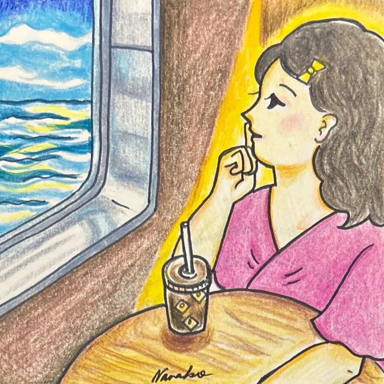 絵の中のわたしが変わった〜自画像は、無意識の鏡｜Nanako ｜食の絵日記