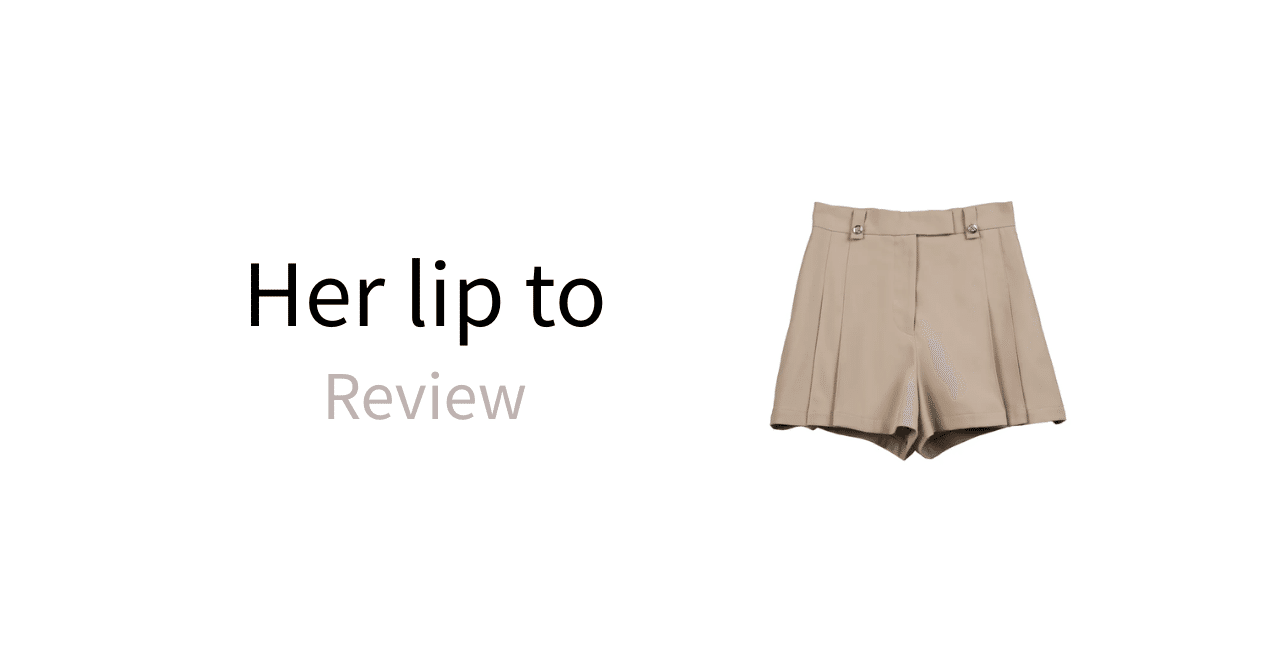 herliptoハーリップトゥ Front Tuck Twill Shorts