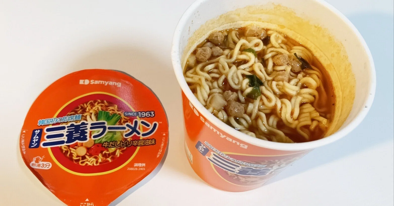 本日の麺『三養ラーメン』｜結城わんこ