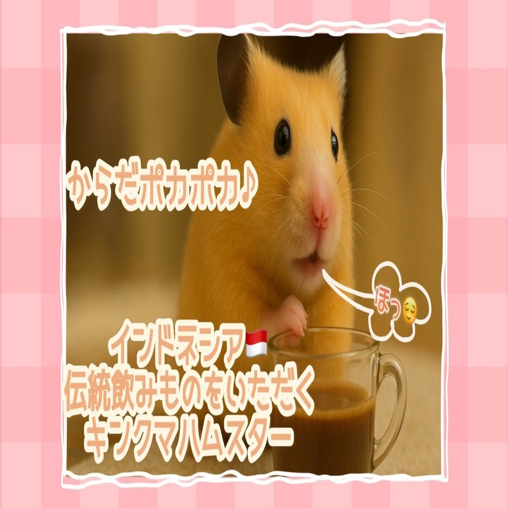 からだぽかぽか♪インドネシアの伝統ドリンク☕️｜ｷﾝｸﾏGumi🐹🪽
