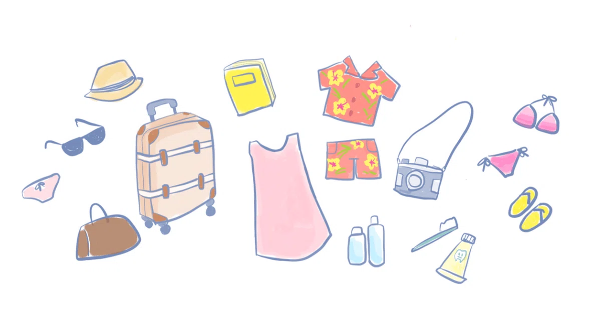 [Adult Women] Summer Travel Packing List [Women Around 30]｜もち湖ねる