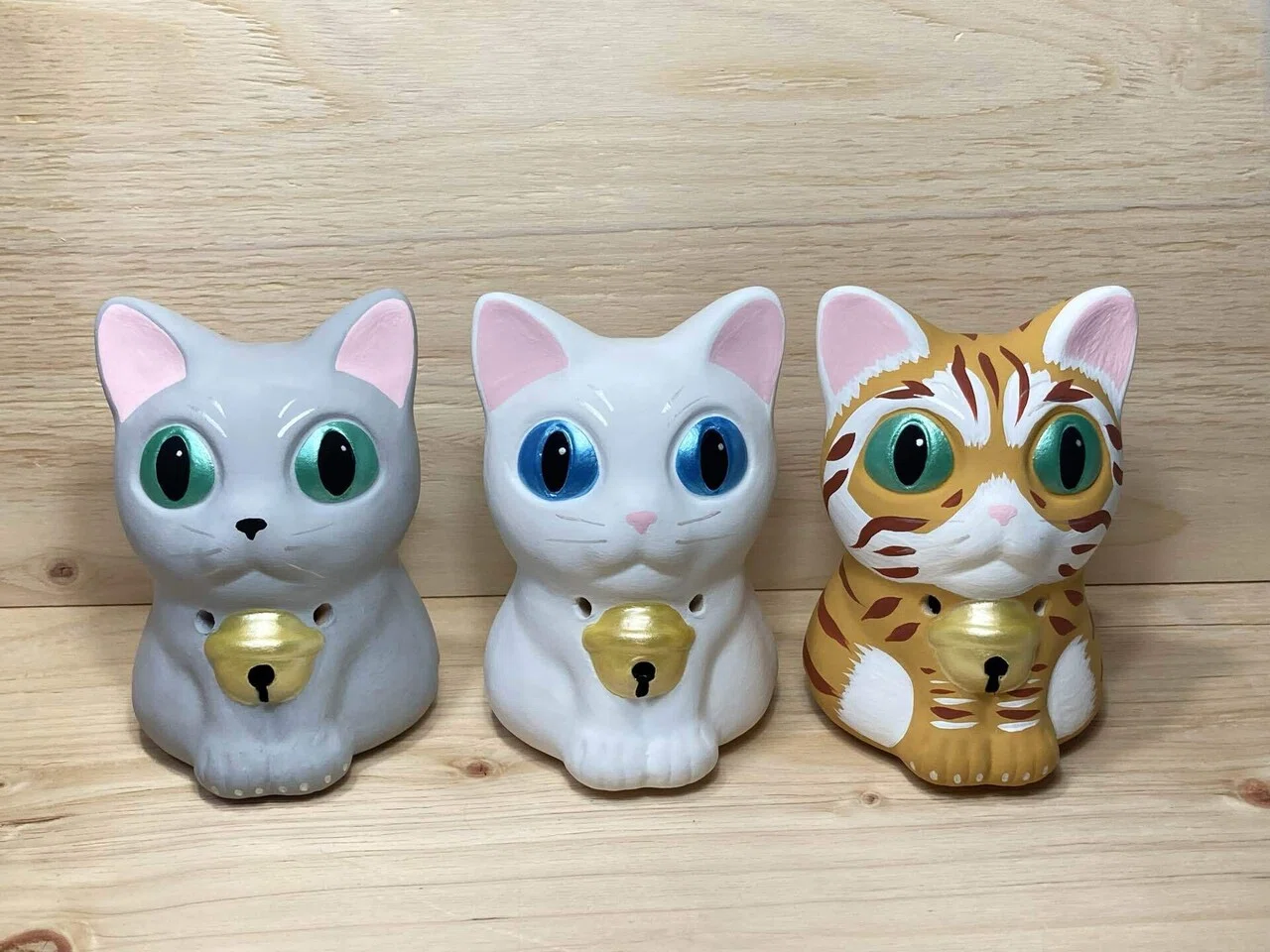 猫土鈴の塗り方｜小林巧