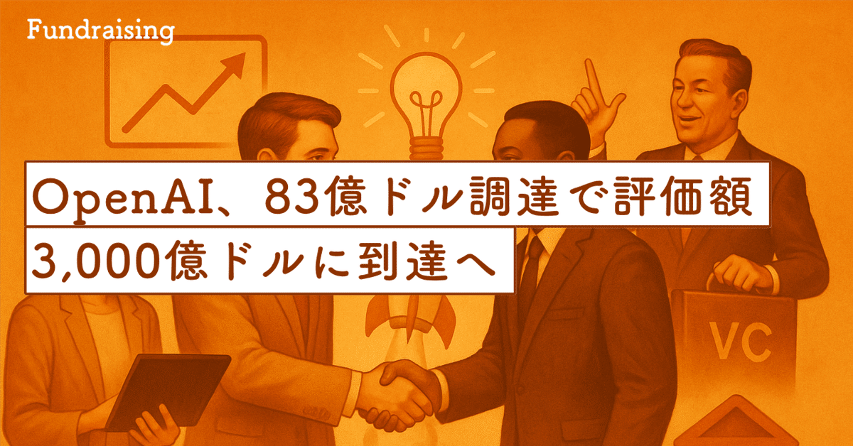 OpenAI、83億ドル調達で評価額3,000億ドルに到達──IPOとAI覇権