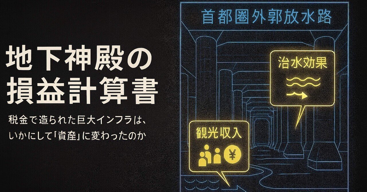 地下神殿の“損益計算書” ―税金で造られた巨大インフラは、いかにして「資産」に変わったのか｜槙島 桃李 / Momoya Hub