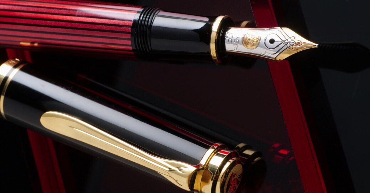 ペリカン スーべレーン M400 万年筆 F 細字 赤縞 レッド 新品)Pelikan ペリカン 万年筆 スーベレーン M400 レッド