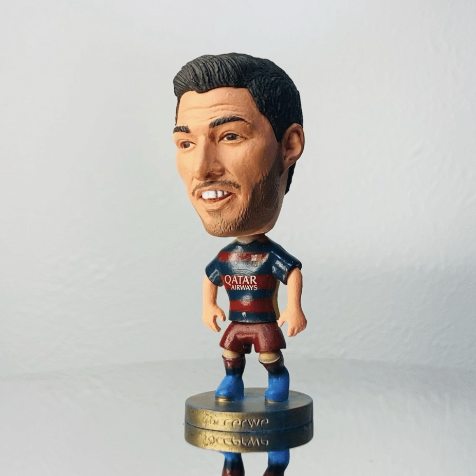 MSNの奇跡を、いまも飾り続けている。バルセロナ黄金時代のフィギュア