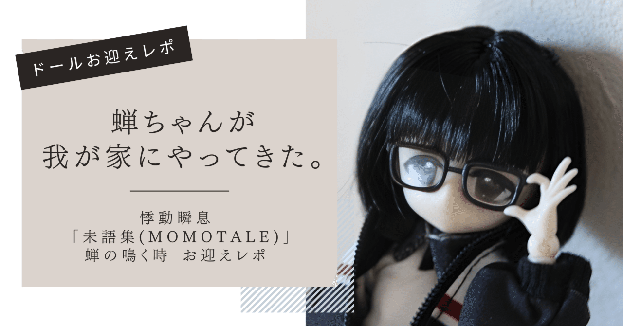 ドールお迎えレポ ： 蝉ちゃんが我が家にやってきた。 ― 悸動瞬息 「未