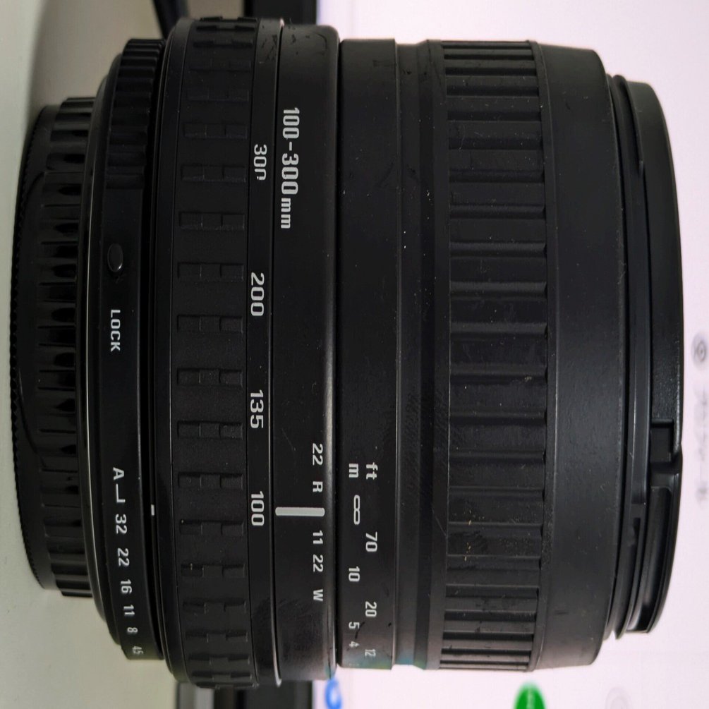 SIGMA 300mm レンズ(詳細不明) シグマ SIGMA ZOOM 100-300mm F4.5-6.7 DL マウント不明 中古並品