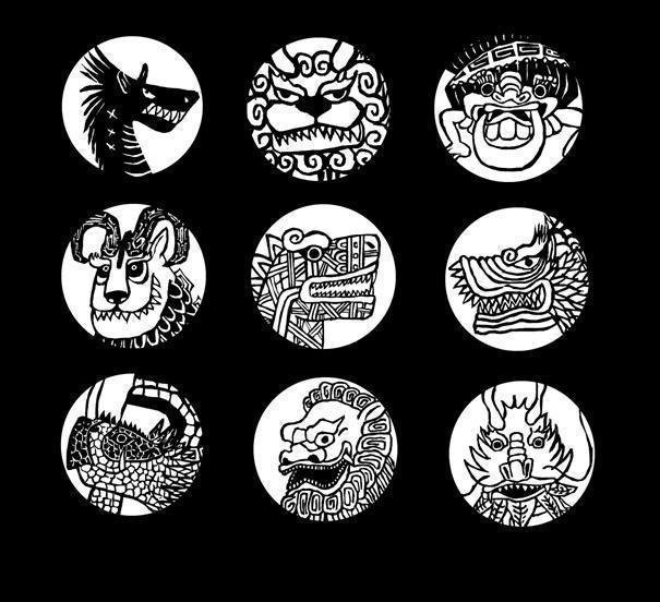 版画の竜生九子 竜生九子博物館 Note