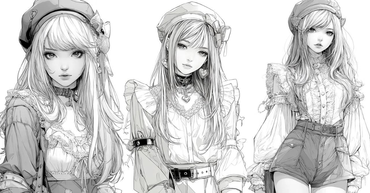 AIで描いて、私の目で整える。線画塗り絵の作り方｜IroTsumugi