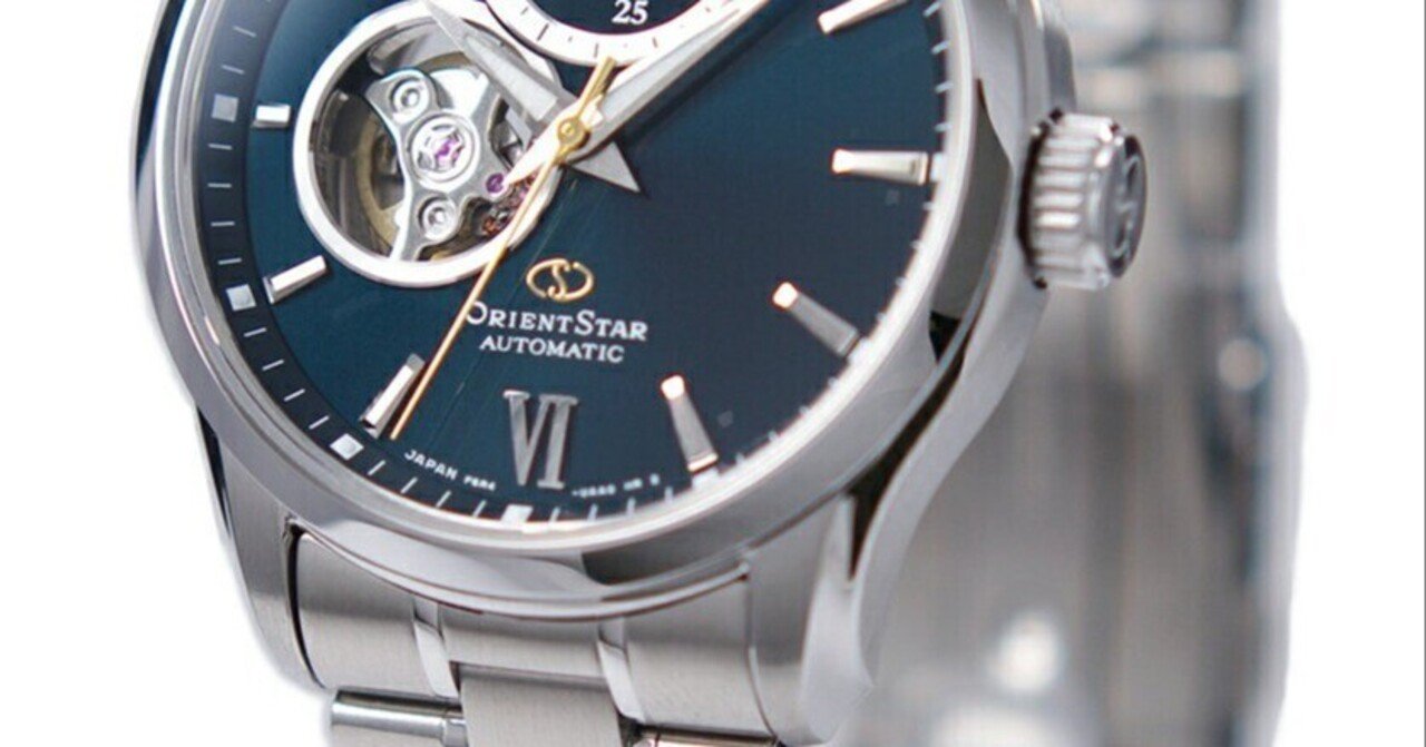 日本製高精度自動巻き】オリエントスターのセミスケルトン腕時計で極上
