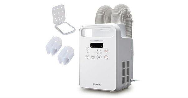 アイリスオーヤマ ふとん乾燥機 カラリエ KFK-202R-W ツインノズル KFK-202/FK-W2｜ふとん乾燥機｜カラリエ｜アイリス