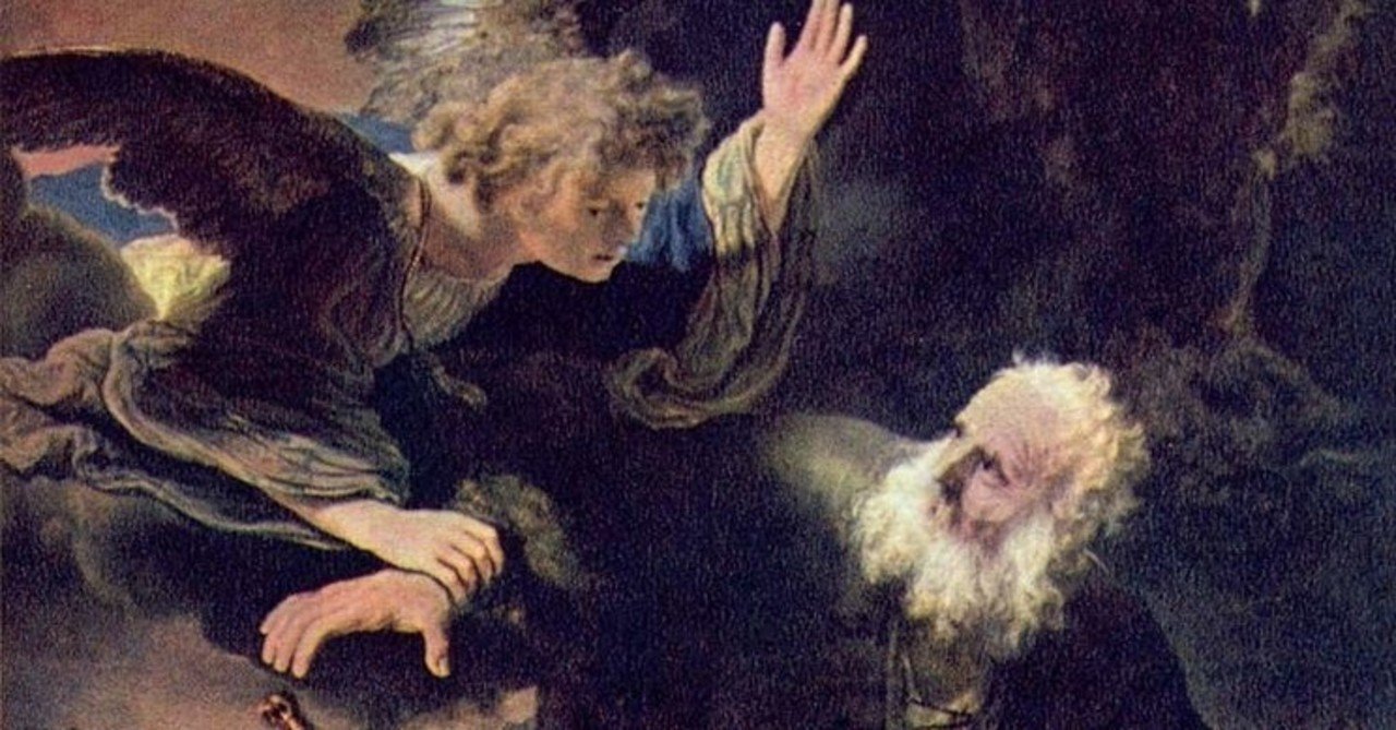 「おくれてきたセミアブラハムの冒険」
奥田征彦 初心者の西洋美術 旧約聖書(5) 「アブラハム」｜R&B文学オヤジ