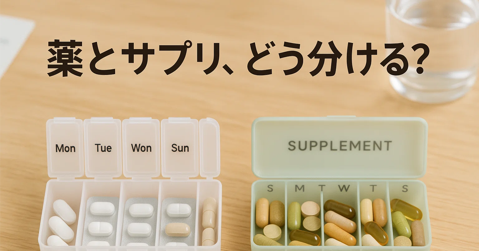 サプリ と 薬