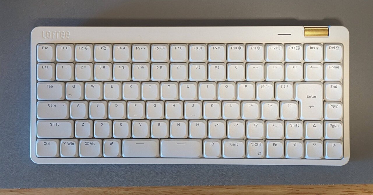 Lofree Flow lite JIS版を使ってみて、良いキーボードだと感じたが