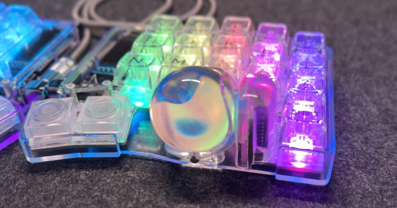 Keyball39 LED実装済 Keyball39 黒／白 | Shirogane Lab