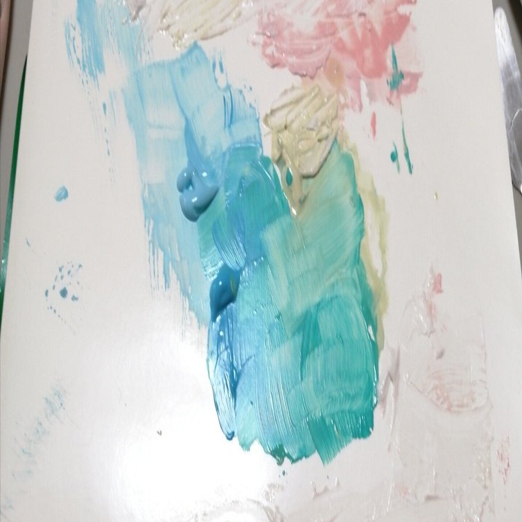 記録】テクスチャーアート〜好きなのはピンクとブルーとパールホワイト